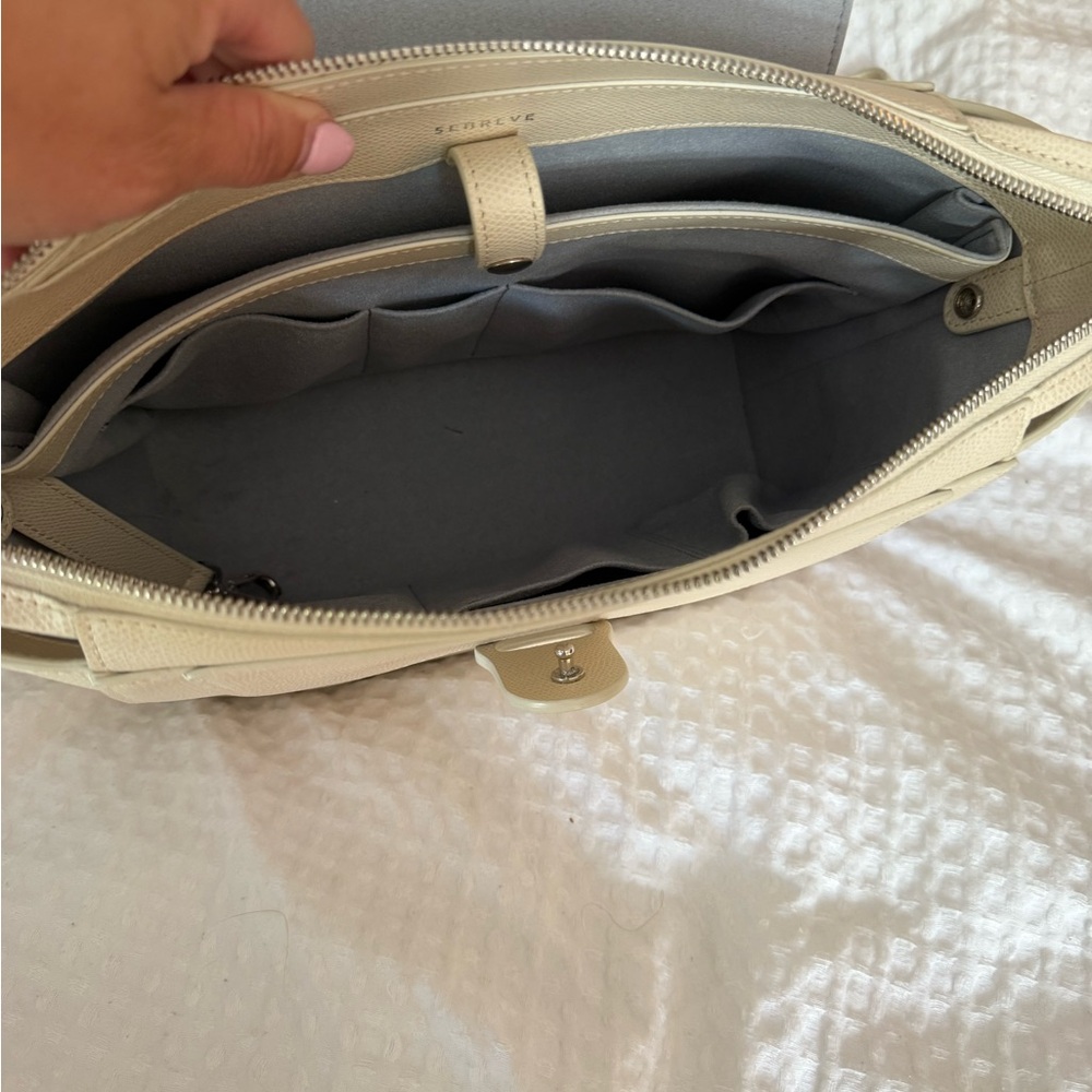 Senreve Cream Backpack Structured Design - Picture 7 of 9